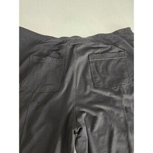 Reflex 1X Black Cotton Jogger Pants Zip Pockets Drawstring Waist 1X